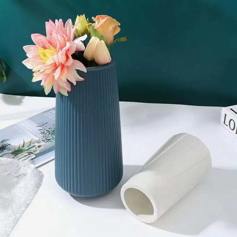 Vase nordique à rainures
