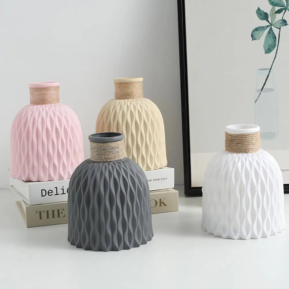 Vase en céramique à vagues