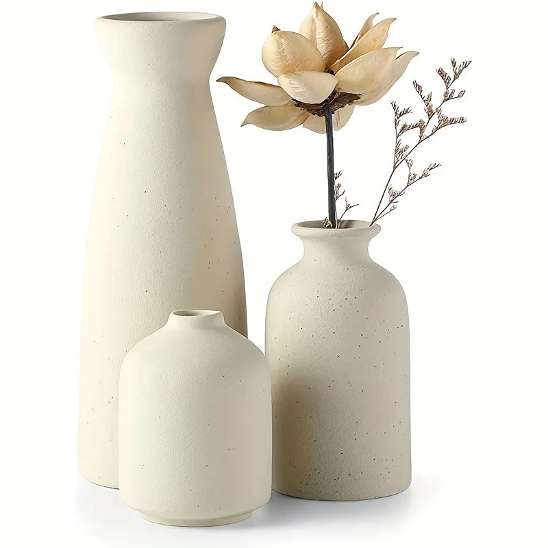 Ensemble de 3 vases en céramique