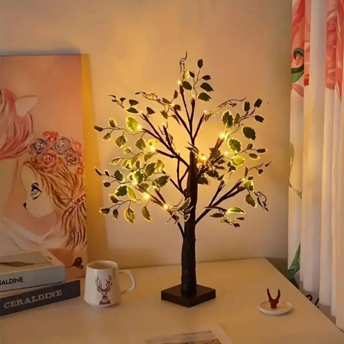 Arbre miniature lumineux