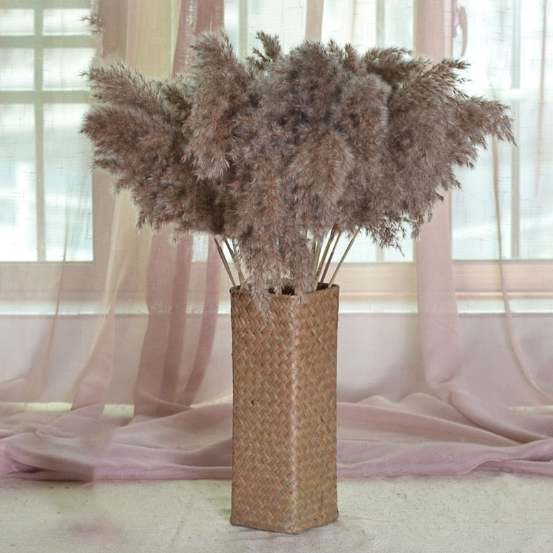 Vase tissé en rotin
