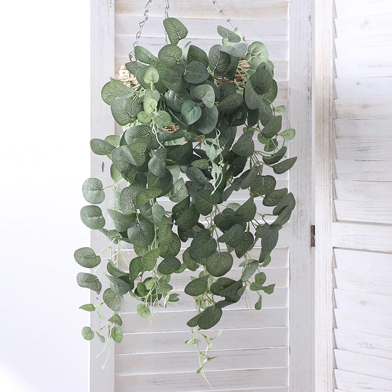 Feuilles d'eucalyptus tombantes artificielles