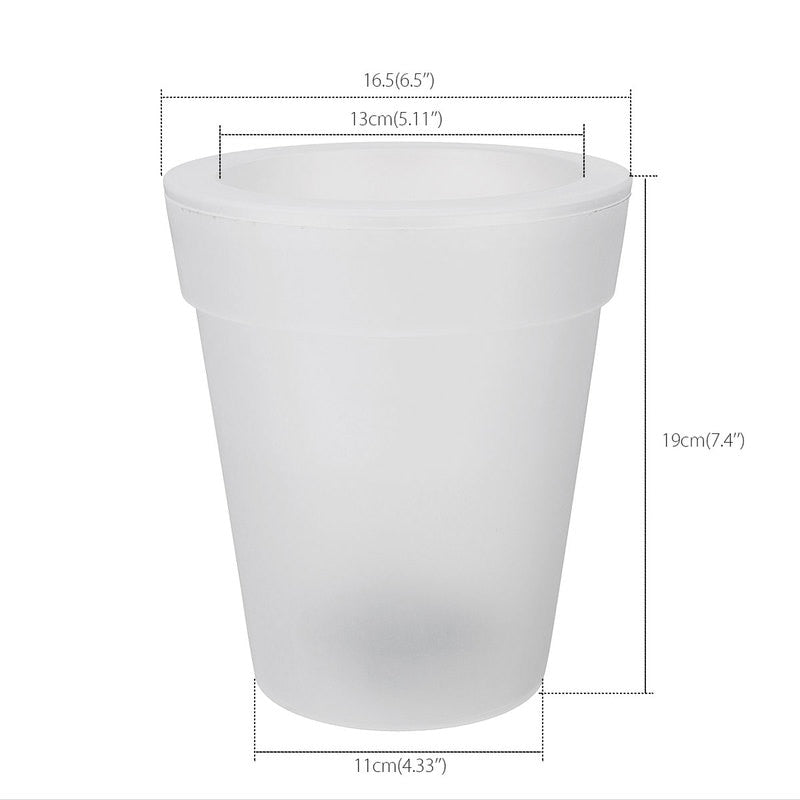 Pot de fleur lumineux à LED - 19 cm