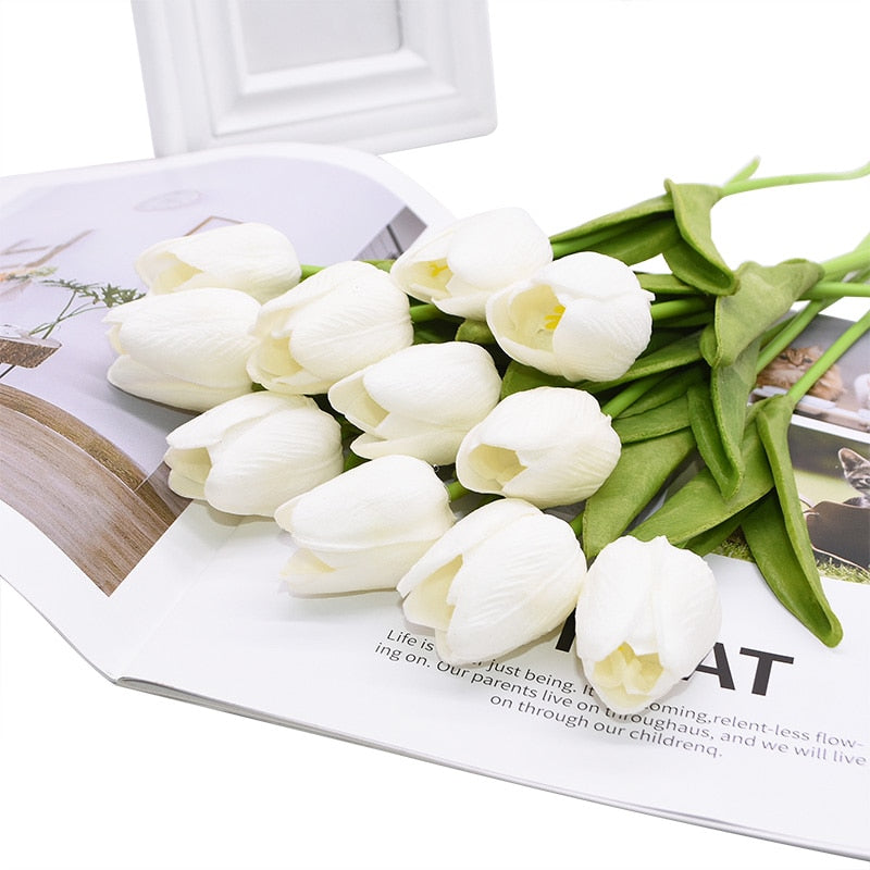 Bouquet de tulipes artificielles