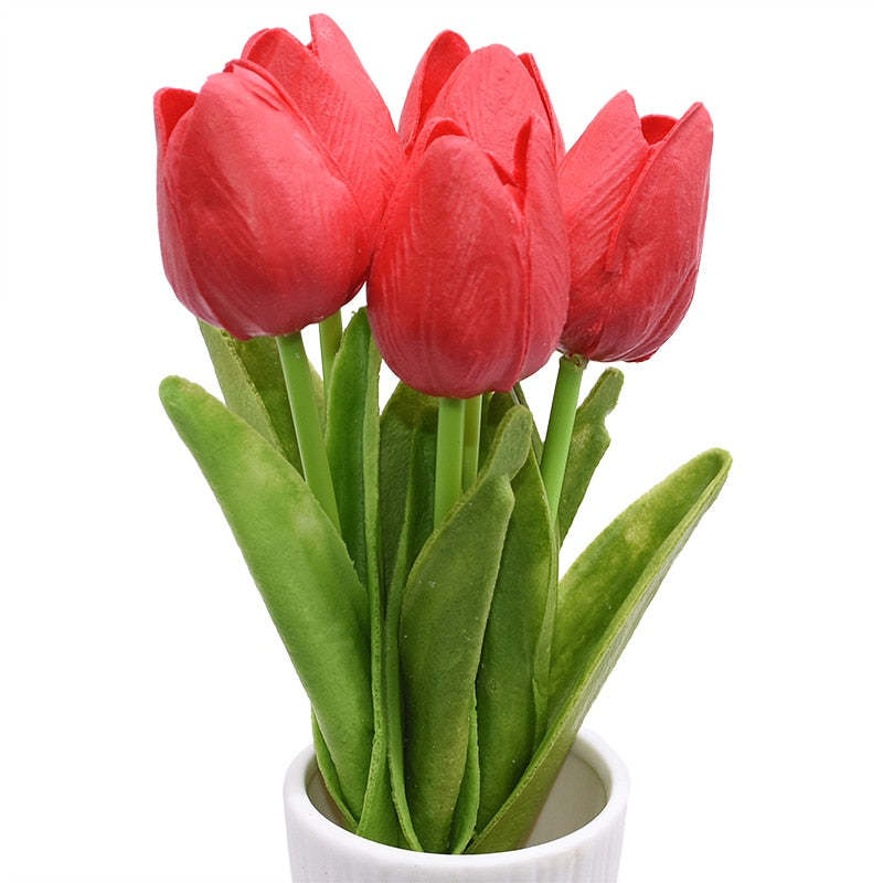 Bouquet de tulipes artificielles
