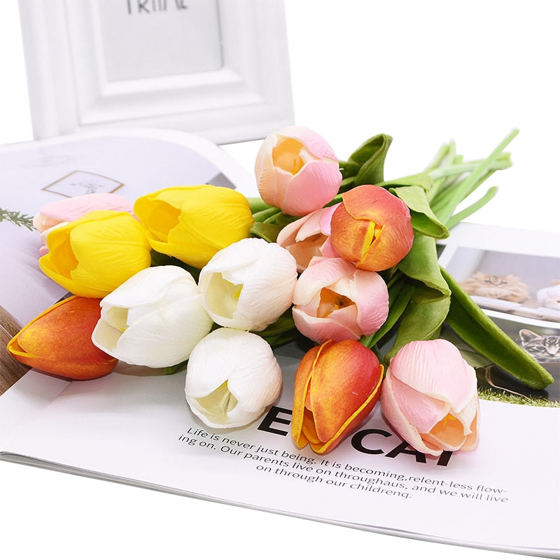 Bouquet de tulipes artificielles