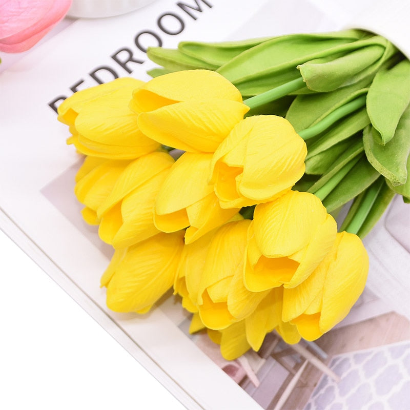 Bouquet de tulipes artificielles