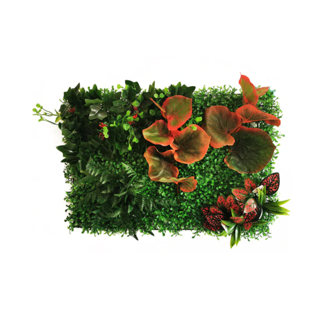 Mur végétal artificiel tropical