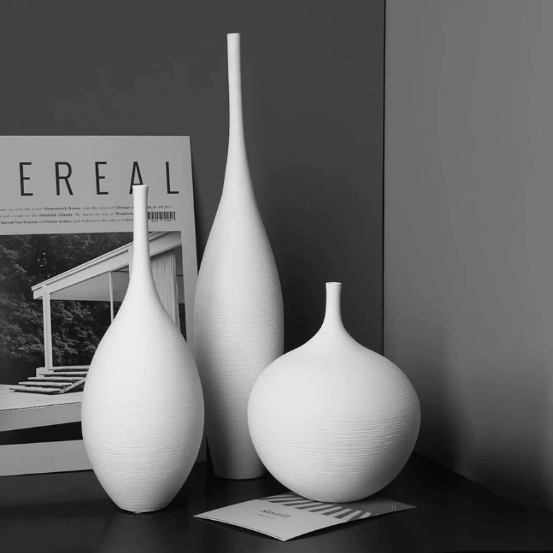 Vases en céramique Scandinave - Noir & Blanc